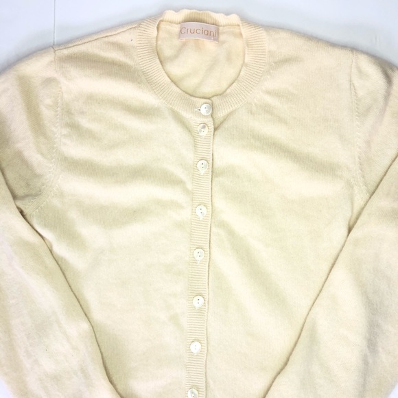 Cruciani 100% Cashmere Button Down Cardigan Sz 38 - Picture 3 of 4